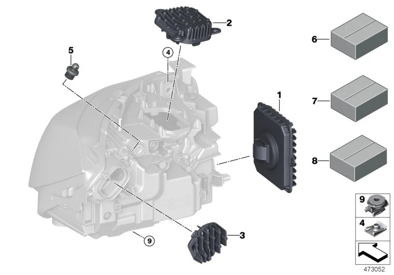 BMW LED Modul Tagfahrlicht links F34 63117493237