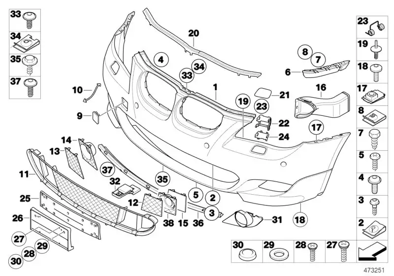 BMW Torxschraube E39 E46 E52 E53 E60 E61 E63 E64 E65 E66 E91 F11