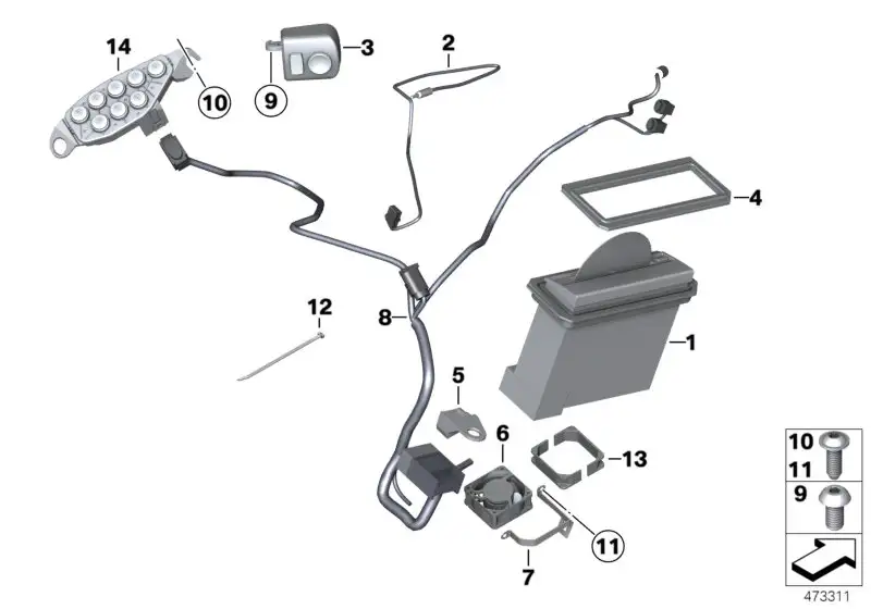 BMW Auxiliary Anschlusskabel K26 61127709157
