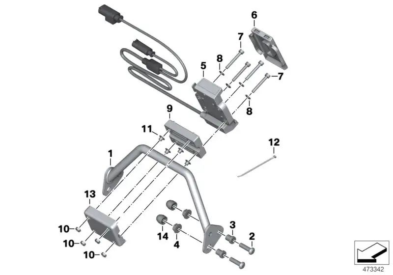 BMW Halter Navigator K49 77528555779 - Bildposition 01