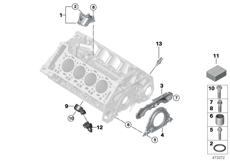 BMW Dichtung Metall F01 F02 F06 F07 F10 F12 F13 11137570706