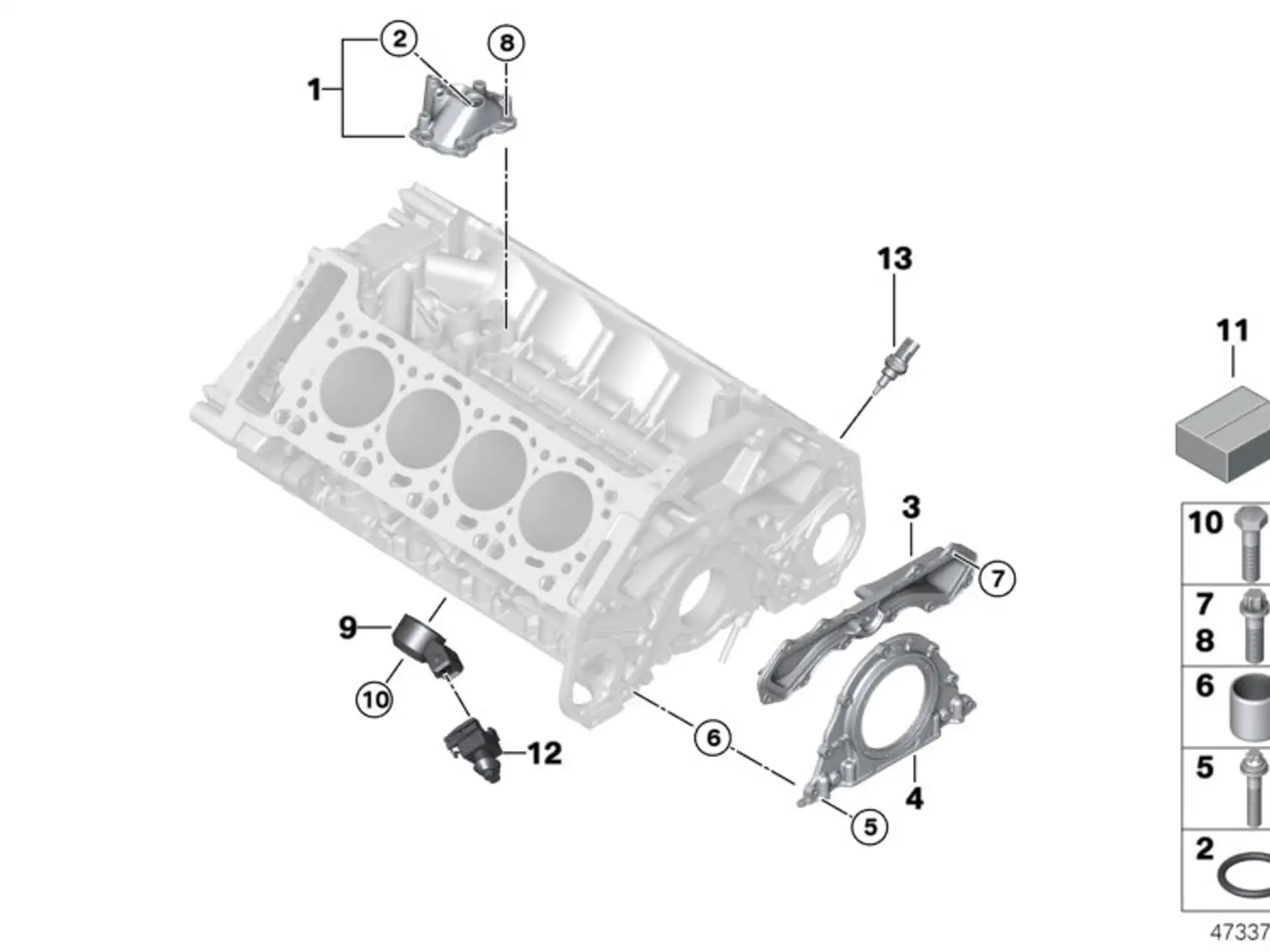 BMW Dichtung Metall F01 F02 F06 F07 F10 F12 F13 11137570706
