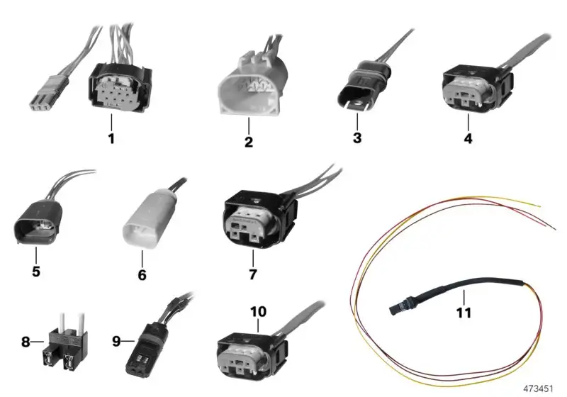 BMW Reparaturstecker 8-polig / 3-polig K18 K19 K21 K22 K23 K25 K2