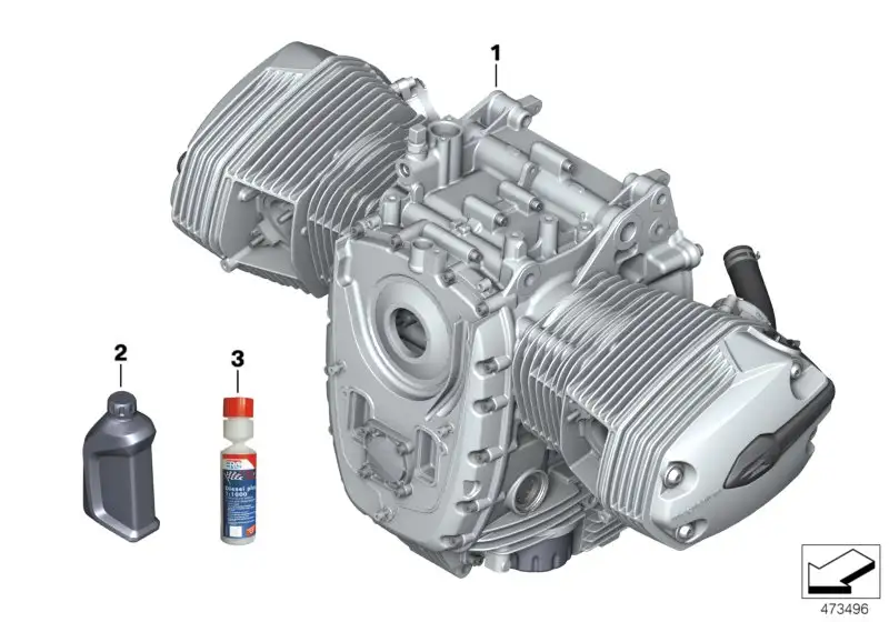 BMW Motor Silber K27 11007716708