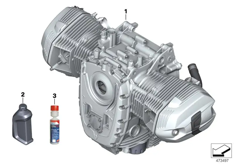 BMW Motor Schwarz A73 K21 K25 K26 K27 11007716691