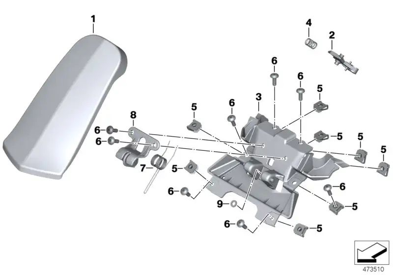 BMW Einfüllklappe K19 46638545283