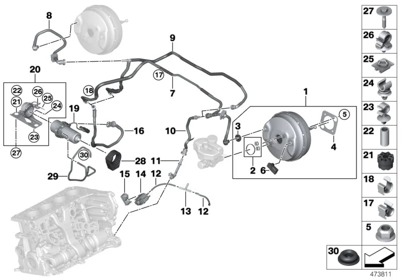 BMW Gummitülle 46631453144