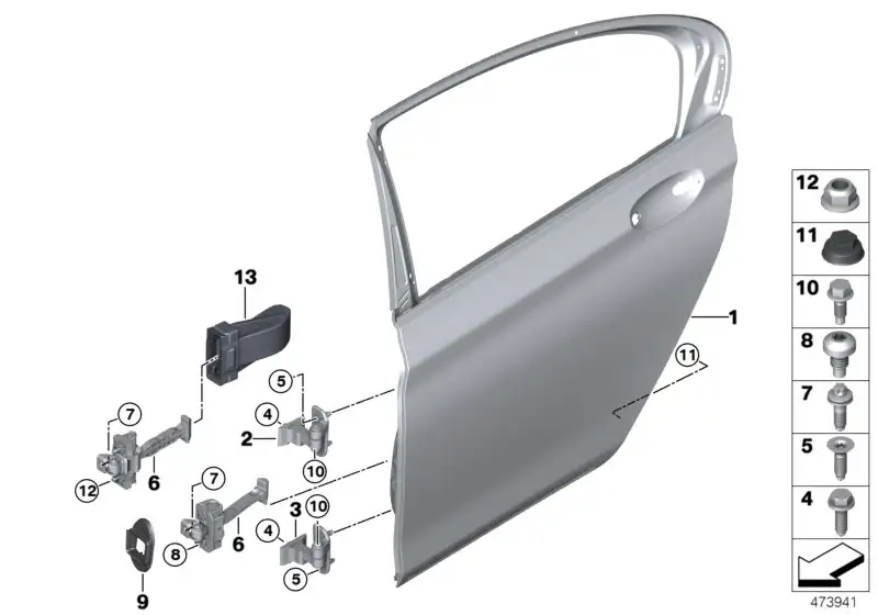 BMW Türbremse hinten F90 G30 G31 51227341033 - Bildposition 06