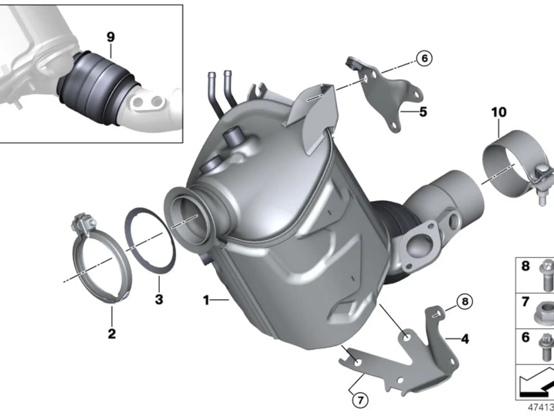 BMW Spannschelle G01 G02 G05 G11 G12 G20 G21 G30 G31 G32 18308478401