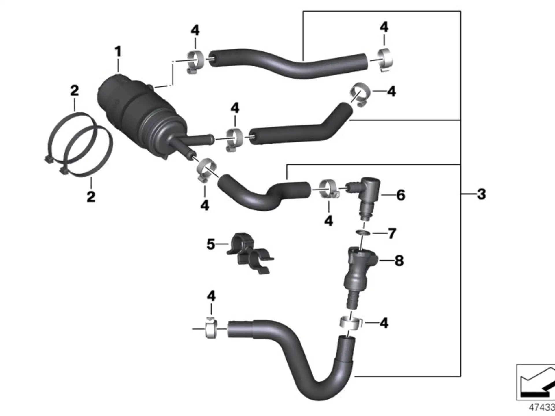 BMW Satz Kraftstofffilter K02 K03 13538569876