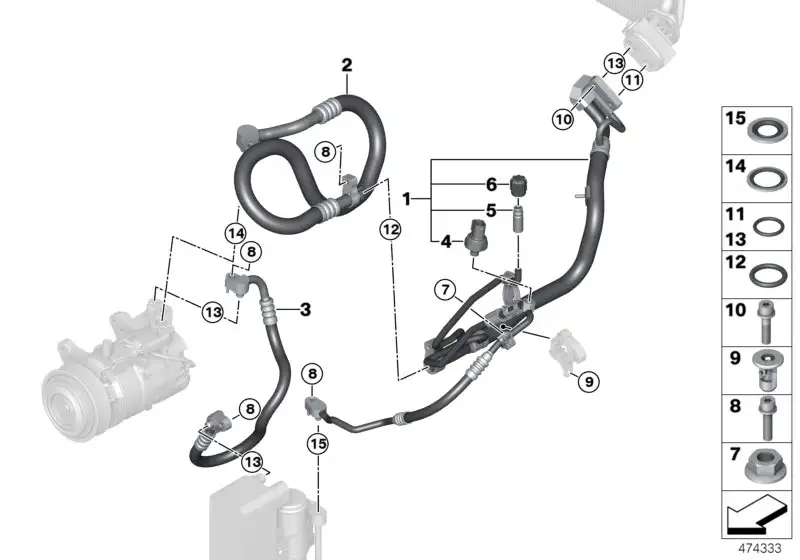 BMW Dichtring F15 F20 F21 F22 F23 F30 F31 F32 F33 F34 F36 F39 F45