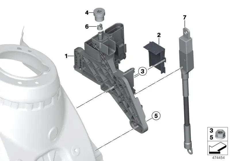 BMW Kabel Generator-Anlasser-Stützpunkt B+ F80 F82 F83 F87N 12427