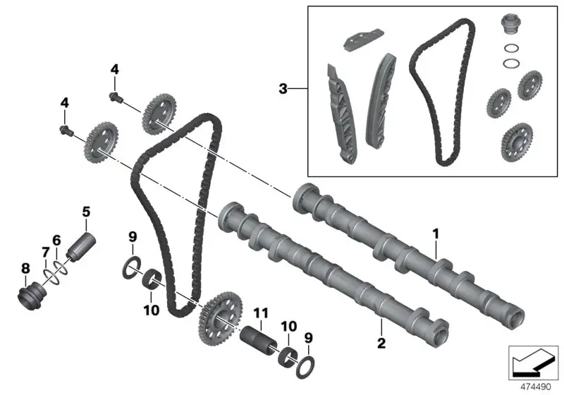 BMW Einlassnockenwelle K46 11318550026