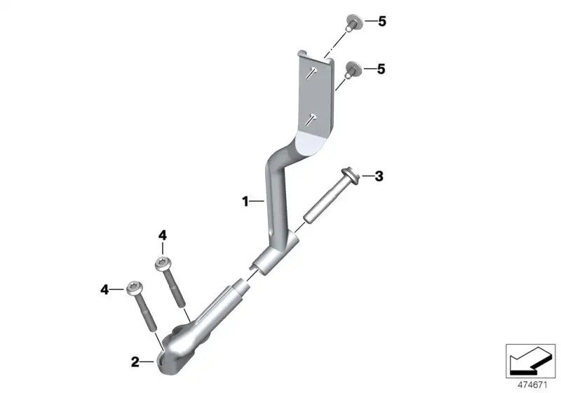 BMW Kennleuchtenhalter rechts K52 63178548566