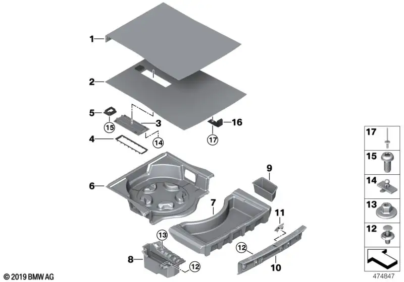 BMW Blende Ladekante Edelstahl G11 G12 51476997488