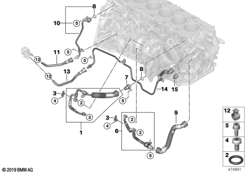 BMW O-Ring G05 G06 G07 G11 G12 G30 G31 11538596371