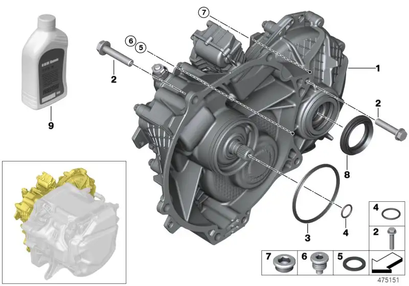 BMW Verschlussschraube Magnet A40 K02 K03 K34 K40 K43 K44 K48 K61