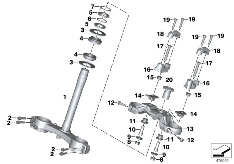 BMW Gummielement links K49 31428569759 - Bildposition --