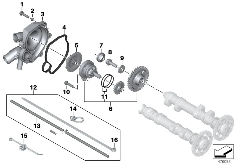 BMW Dichtung K70 K71 K72 K73 K75 11517690488