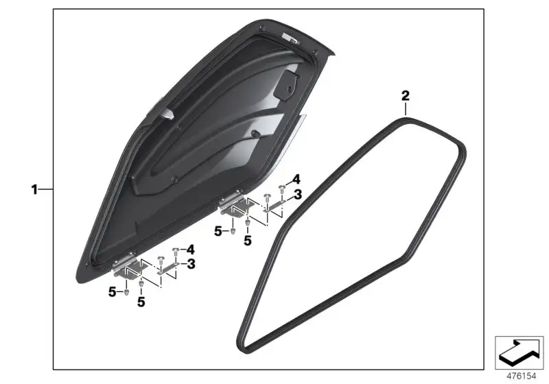 BMW Kofferdeckel rechts K61 46548551326
