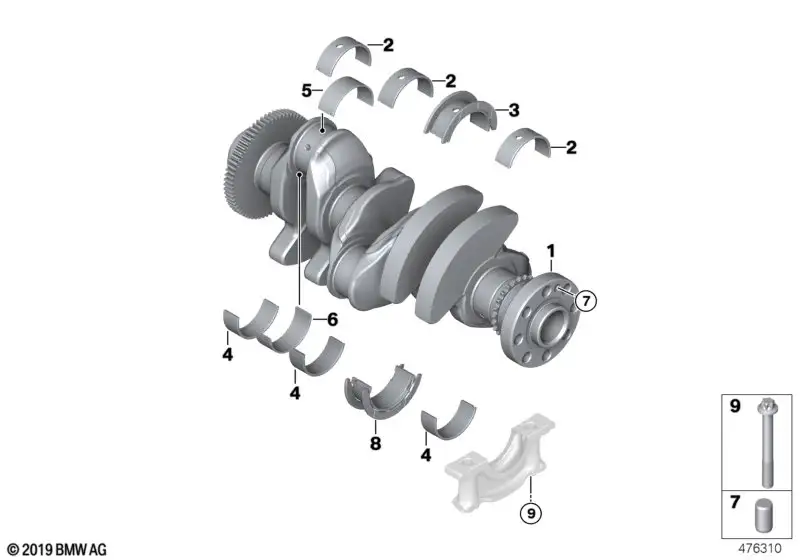 BMW Lagerschale blau 11218573907 - Bildposition 04