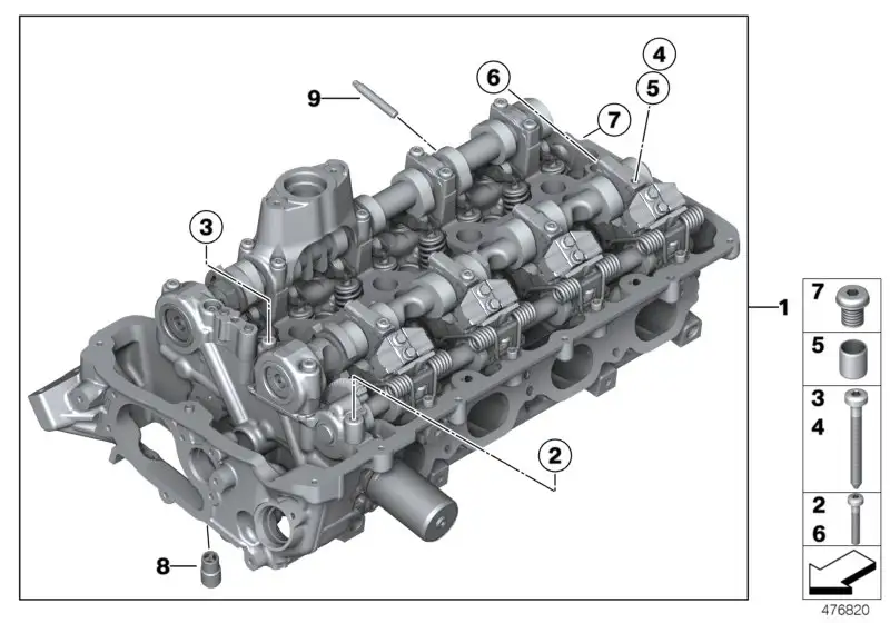 BMW Stiftschraube selbstsichernd E70 E71 E72 F01 F02 F04 F06 F07