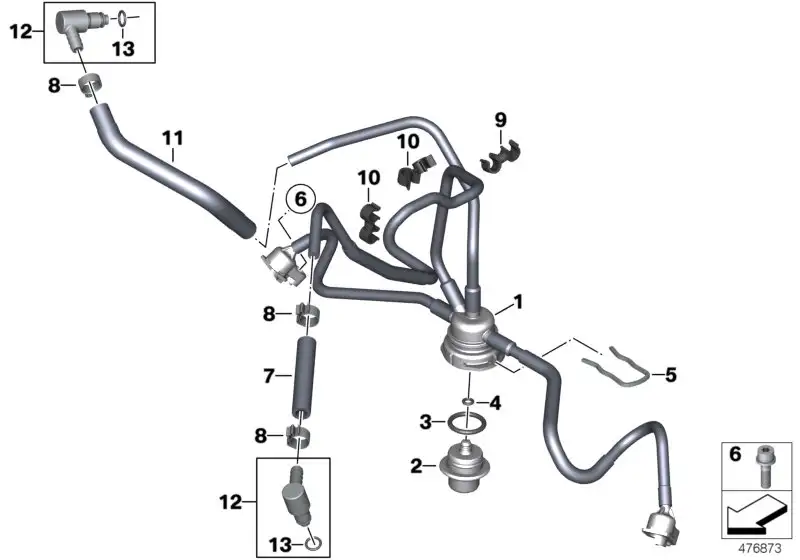 BMW Kraftstoffverteiler A67 A73 K25 13537703172