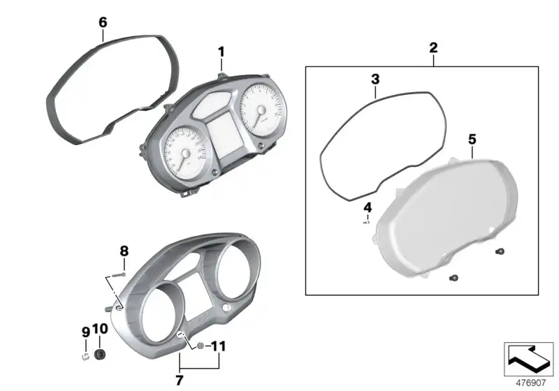 BMW Instrumentenkombination K44 62118520041