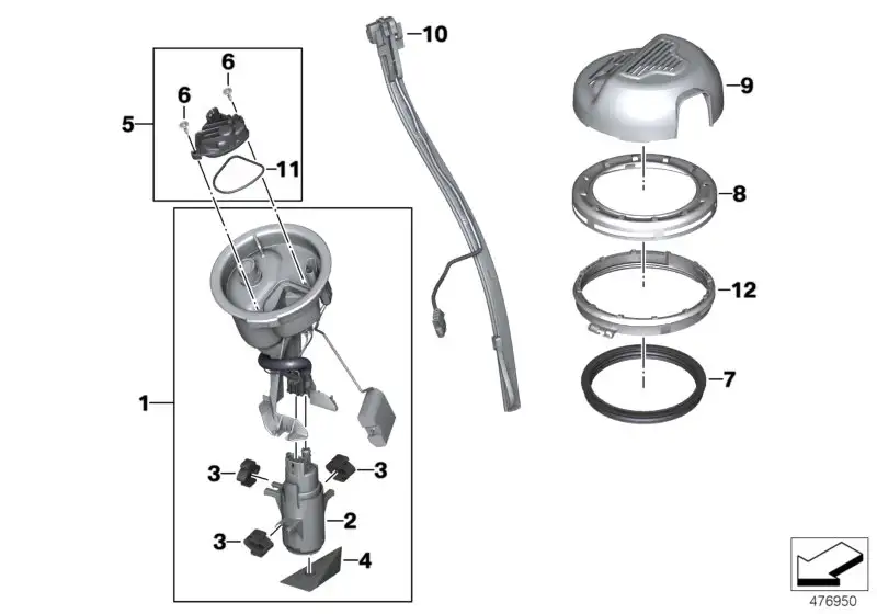 BMW Kraftstoffpumpeneinheit K25 16147708047 - K25, K255 /
