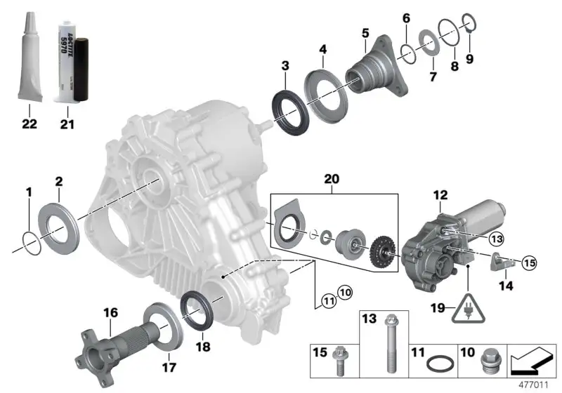 BMW Verschlussschraube E83 27107571645 - X3 E83