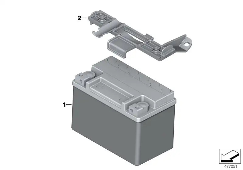 BMW Halter Batterie K02 K03 61218525493