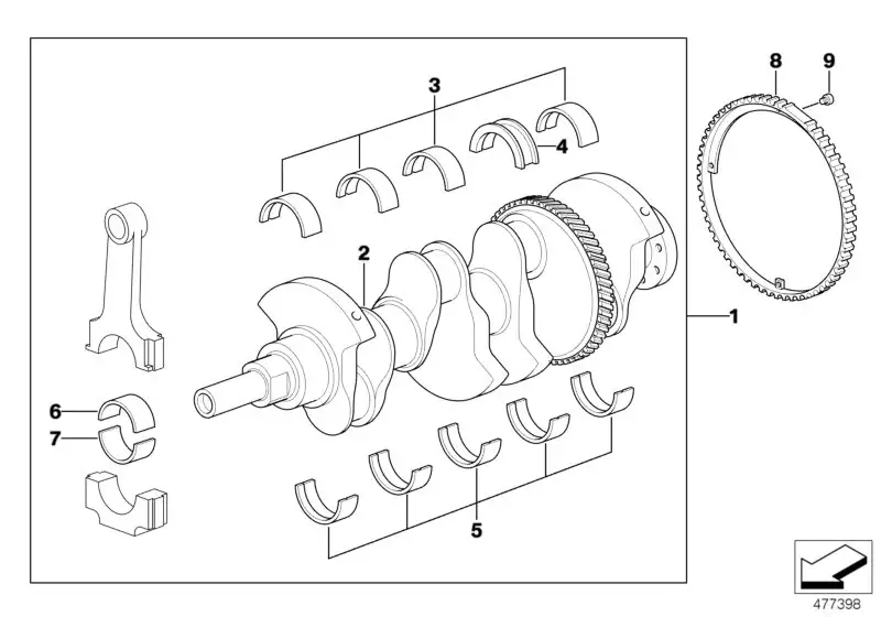 BMW Sperrzahnschraube E36 E38 E39 E46 E53 E60 E61 E65 E66 E83 E85