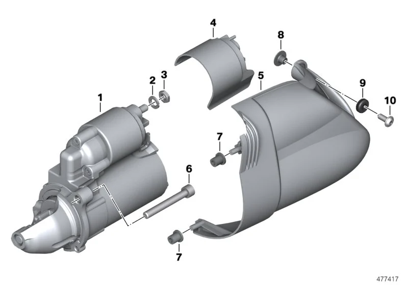 BMW Starter A73 K21 K25 K25H K27 K28 K29 12317691956