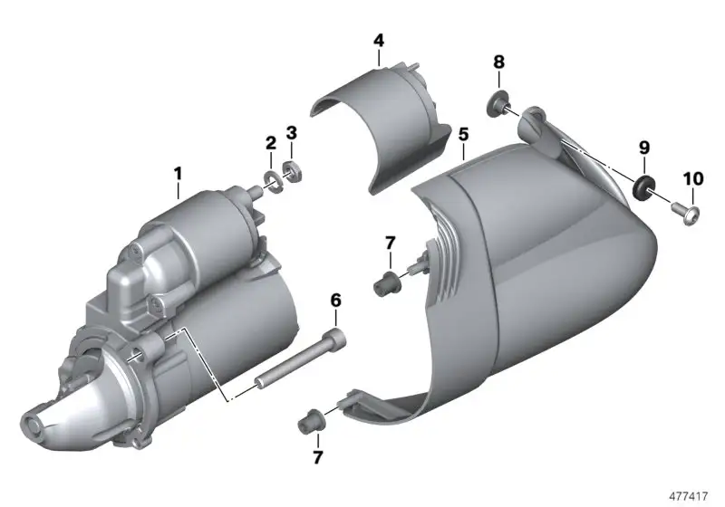 BMW Starter A73 K21 K25 K25H K27 K28 K29 12317691956