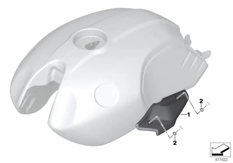 BMW Carbon Blende Drosselklappenstutzen K21 K22 K23 K32 K33 77318