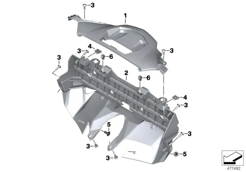 BMW Halter Heckleuchte K19 46638556380