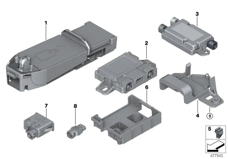 BMW Halter LTE Kompensator F39 F45 F46 F48 F90 G11 G12 G30 G31 G3