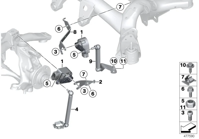 BMW Regelstange F20 F21 F22 F23 F30 F31 F32 F33 F34 F36 37146852254