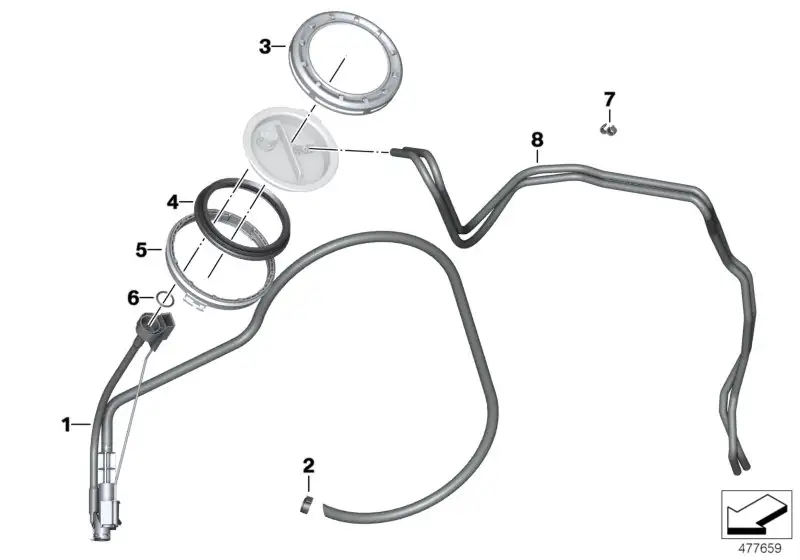 BMW Schlauchleitung K25 16137678516
