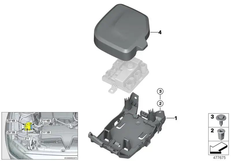 BMW Halter F20 F21 F30 F31 12907604348 - 1er, 3er