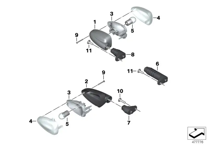 BMW Streuscheibe K16 K25 K25H K27 K29 K40 K43 K71 K72 K73 6313766
