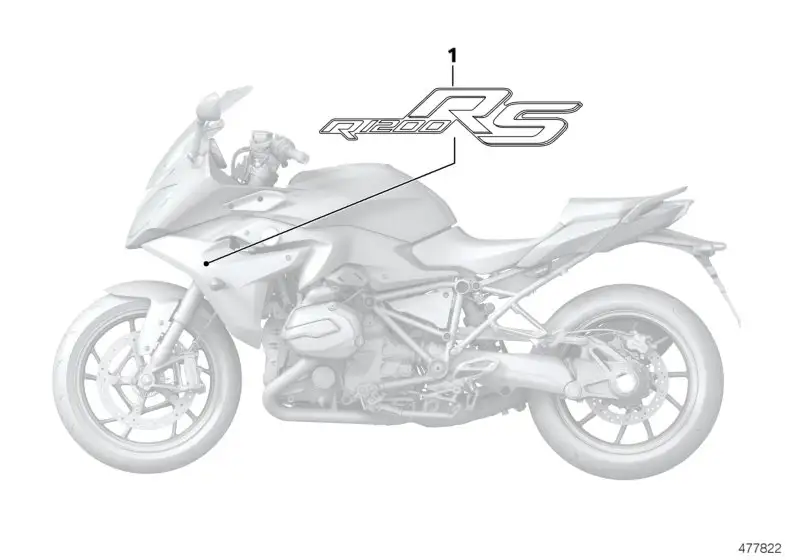 BMW Schriftzug rechts K54 51148388716