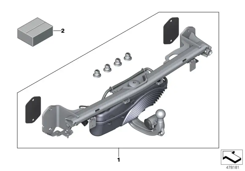 BMW Nachrüstsatz elektrische Anbauteile G20 G21 71602469982