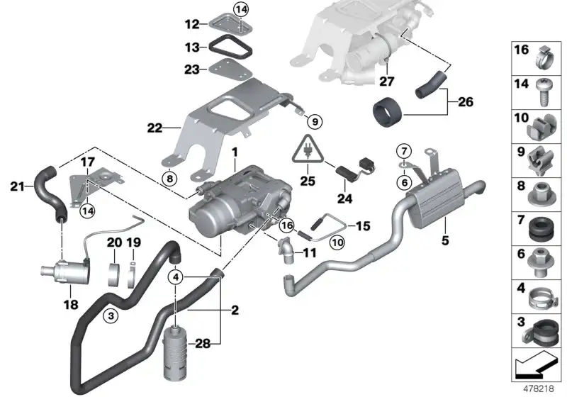 BMW Standheizgerät Diesel E70 E71 64129257005