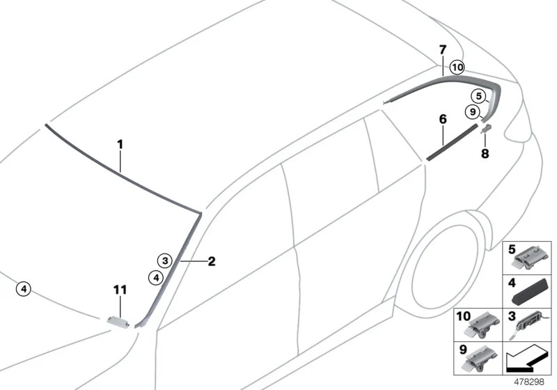 BMW Klammer F31 51337309097