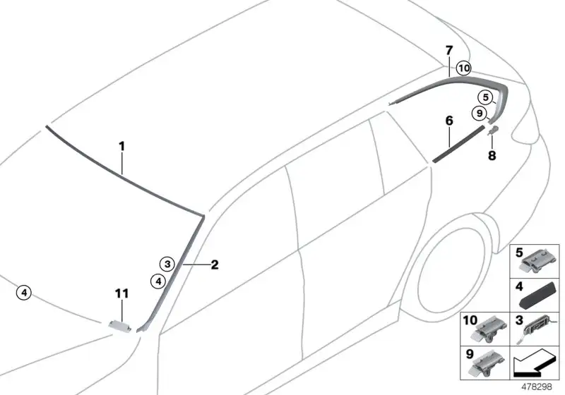 BMW Klammer F31 51337309097