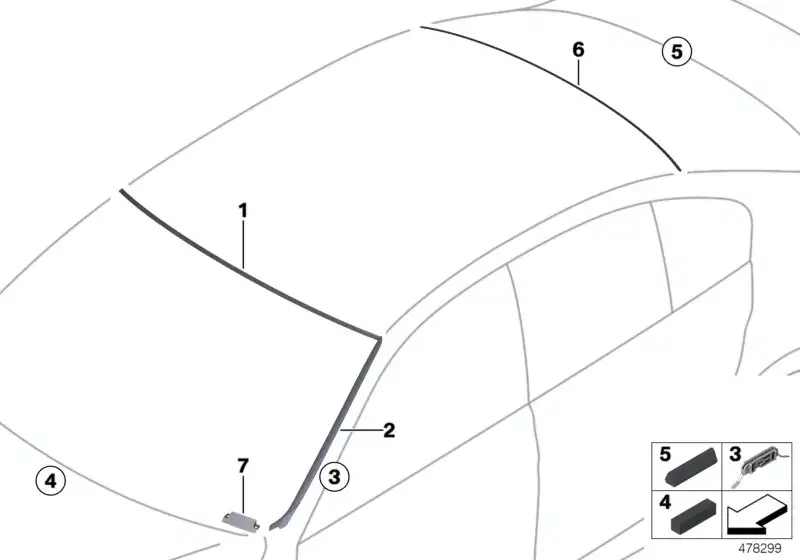 BMW Wasserfangleiste rechts F30 F31 F80 51317258188 - 3er