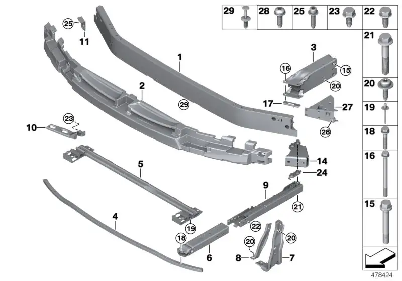 BMW Stossabsorber oben F45 F46 51118058975 - 2er F45, 2er F46