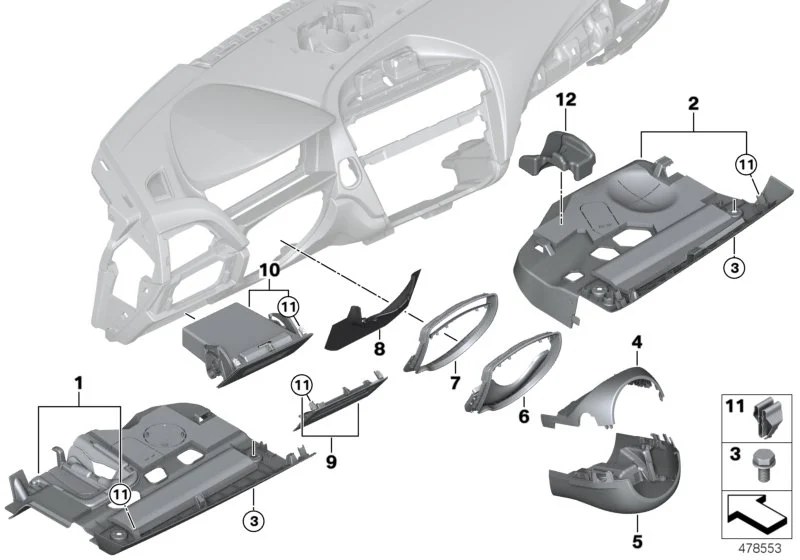 BMW Sechskantschraube F20 F21 F22 F23 F30 F31 F32 F33 F34 F36 F80 F82 F83 F87 F87N 07119907338