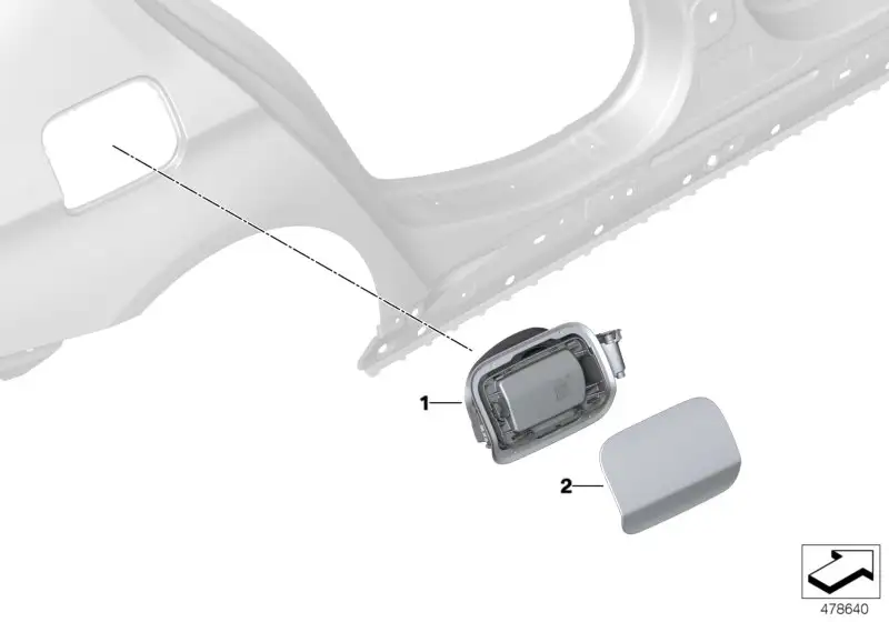 BMW Einfüllklappe G31 51177387787